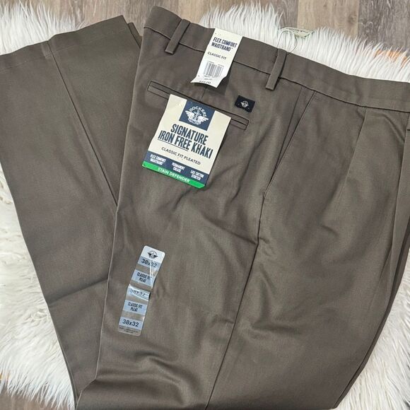 Dockers Bundle  Men's Chinos - Dark Gray and Brown Size 38X32 NWT - Picture 5 of 11